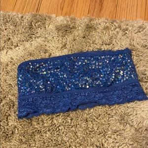 Victoria’s Secret Pink sequin bandeau bra